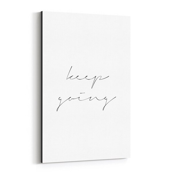 Noir Gallery Motivational Minimal Typography Canvas Wall Art Print