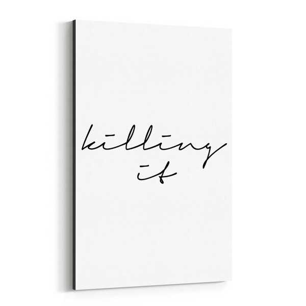 Noir Gallery Motivational Minimal Typography Canvas Wall Art Print