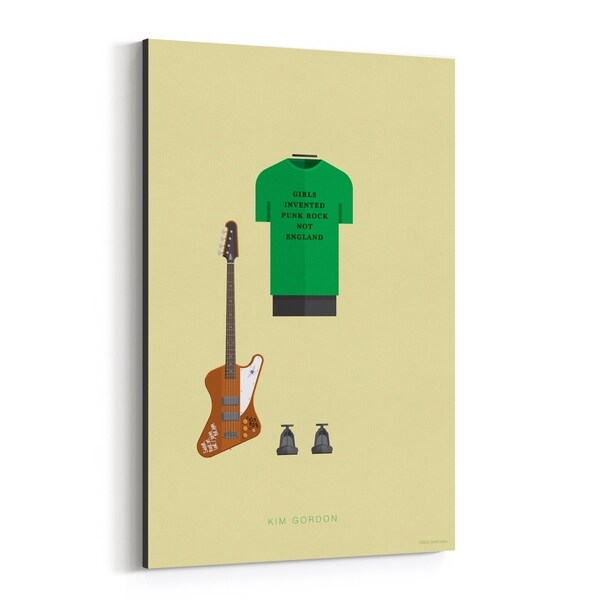 Noir Gallery Kim Gordon Music Illustration Canvas Wall Art Print