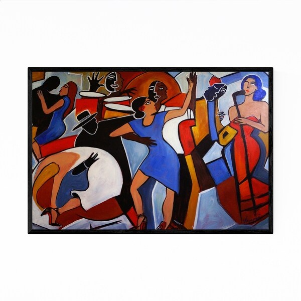 Noir Gallery Music Figurative Dancing Painting Framed Art Print