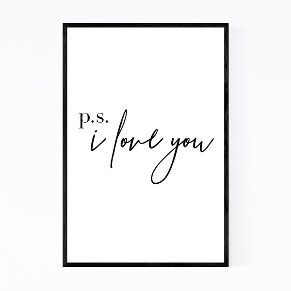 Noir Gallery Motivational Minimal Typography Framed Art Print