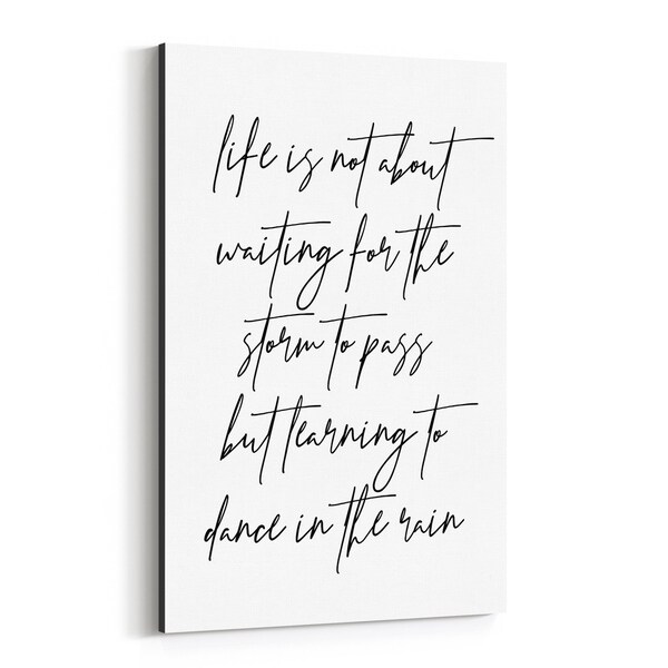 Noir Gallery Motivational Minimal Typography Canvas Wall Art Print