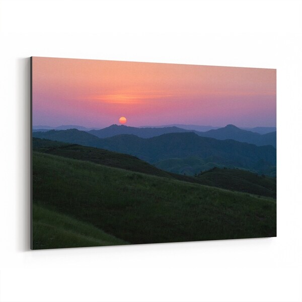 Noir Gallery Udaipur India Mountains Photo Canvas Wall Art Print
