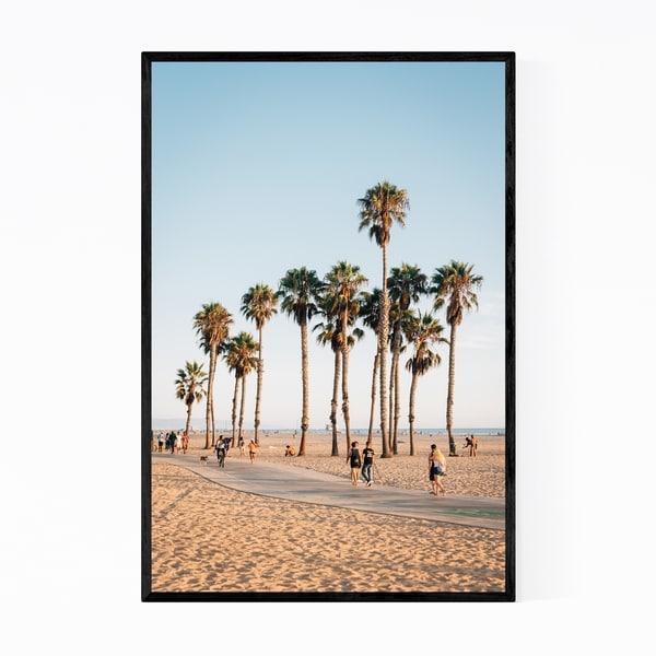 Noir Gallery Santa Monica California Beach Photo Framed Art Print