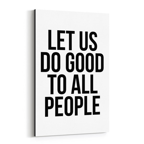 Noir Gallery Motivational Minimal Typography Canvas Wall Art Print