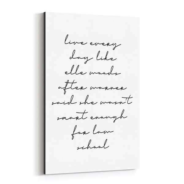 Noir Gallery Motivational Minimal Typography Canvas Wall Art Print