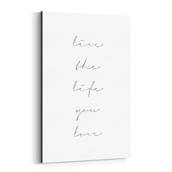 Noir Gallery Motivational Minimal Typography Canvas Wall Art Print