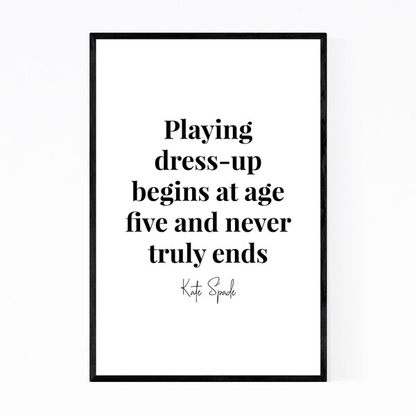 Noir Gallery Kate Spade Quote Typography Framed Art Print