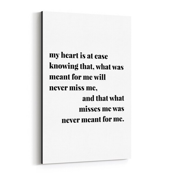 Noir Gallery Motivational Minimal Typography Canvas Wall Art Print