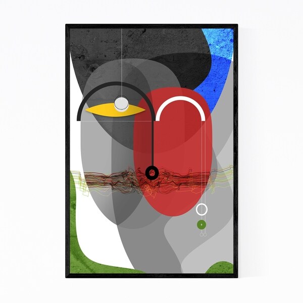 Noir Gallery Abstract Feminine Retro Painting Framed Art Print