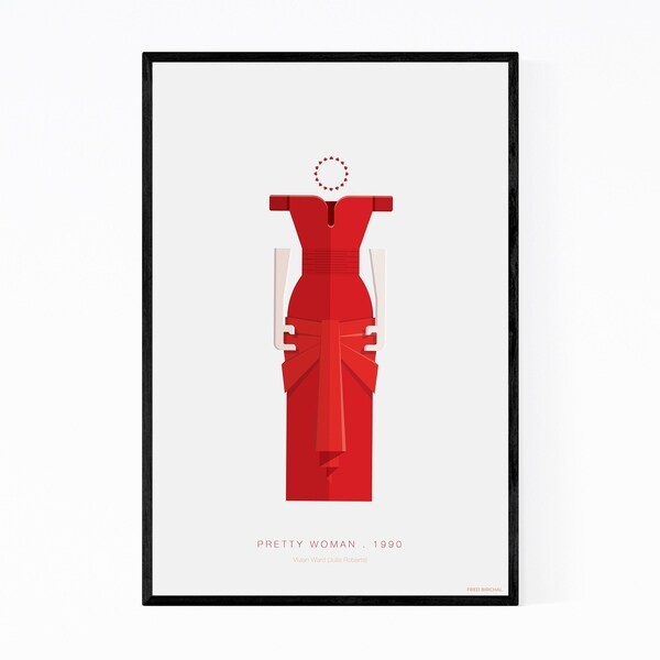 Noir Gallery Pretty Woman Illustration Framed Art Print