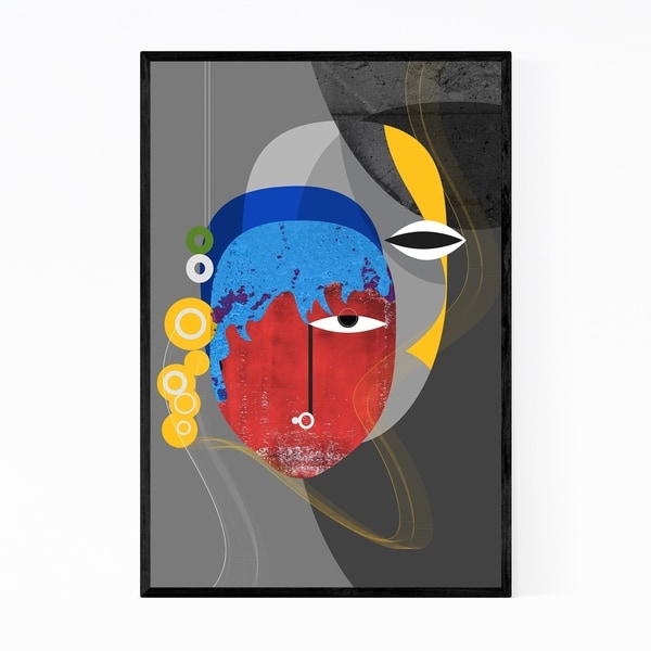 Noir Gallery Abstract Feminine Retro Painting Framed Art Print