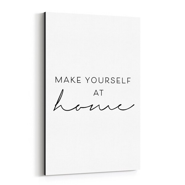 Noir Gallery Motivational Minimal Typography Canvas Wall Art Print