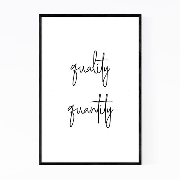 Noir Gallery Motivational Minimal Typography Framed Art Print