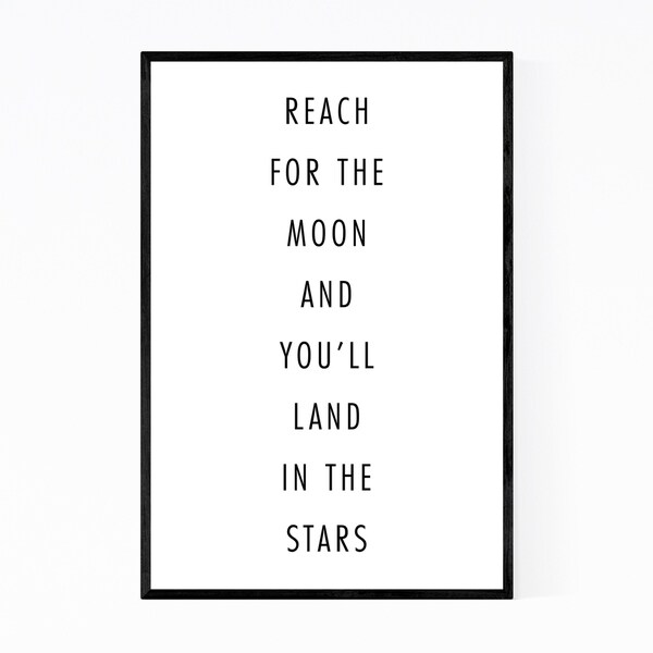 Noir Gallery Motivational Minimal Typography Framed Art Print