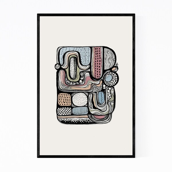 Noir Gallery Abstract Nature Painting Framed Art Print