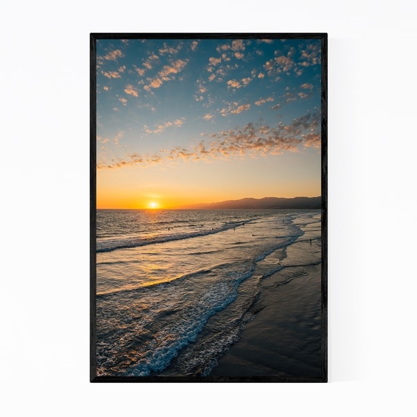 Noir Gallery Santa Monica California Beach Photo Framed Art Print