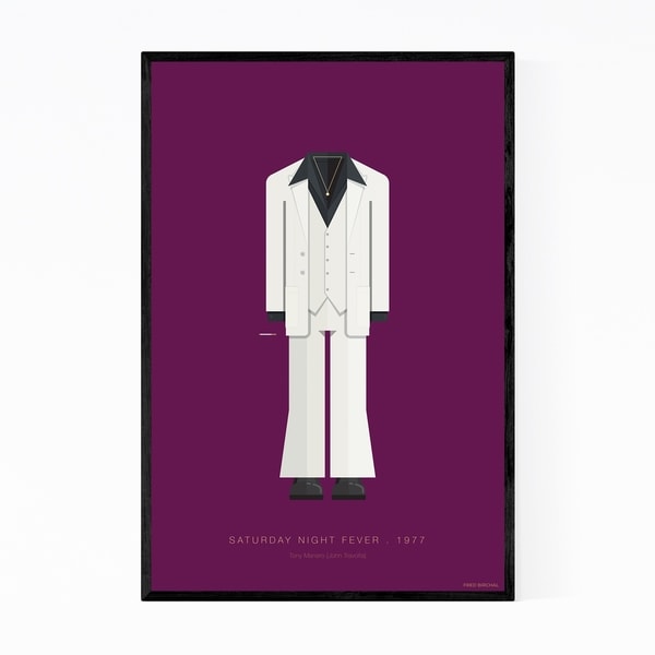 Noir Gallery Saturday Night Fever Illustration Framed Art Print