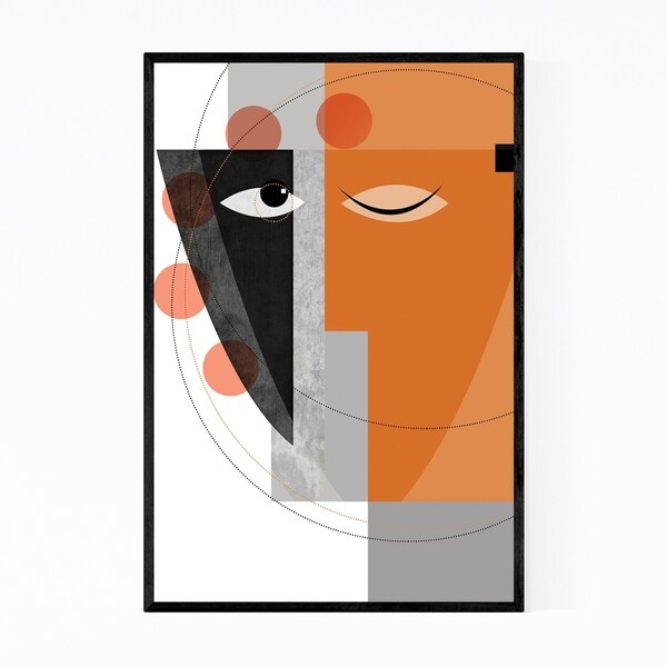 Noir Gallery Abstract Figurative Painting Framed Art Print