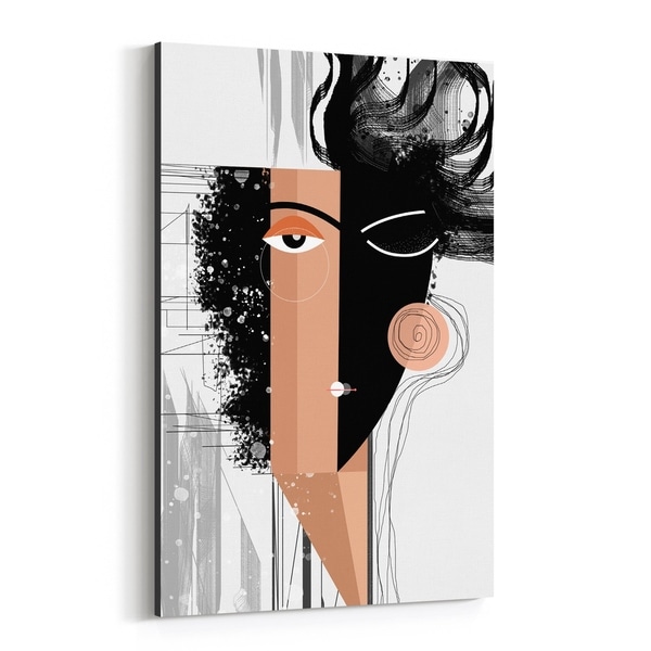 Noir Gallery Abstract Figurative Painting Canvas Wall Art Print