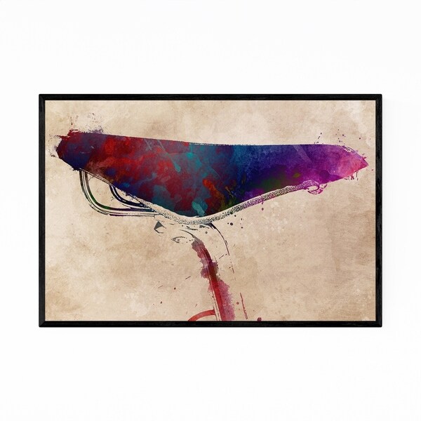 Noir Gallery Cycling Sports Illustration Framed Art Print