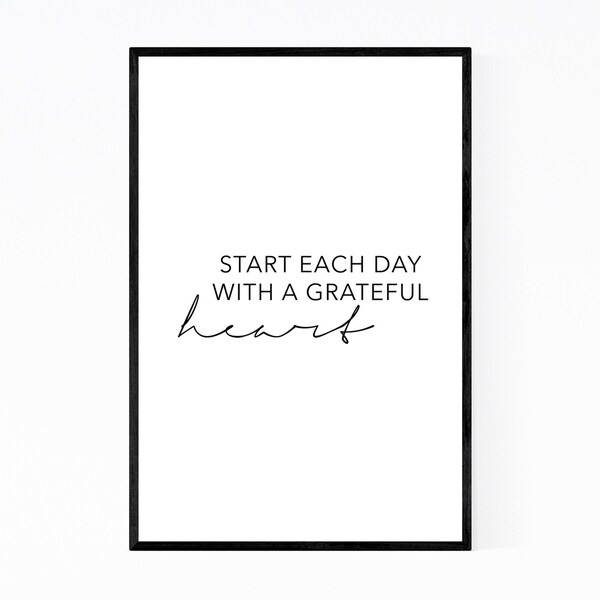 Noir Gallery Motivational Minimal Typography Framed Art Print