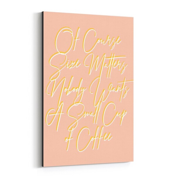 Noir Gallery Humor Minimal Typography Canvas Wall Art Print