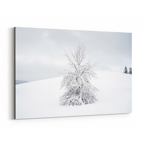Noir Gallery Sweden Winter Nature Photo Canvas Wall Art Print