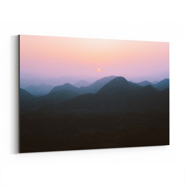 Noir Gallery Udaipur India Mountains Photo Canvas Wall Art Print