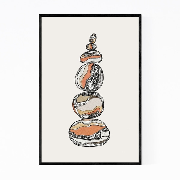 Noir Gallery Nature Watercolor Retro Painting Framed Art Print