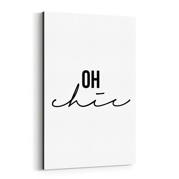 Noir Gallery Humor Minimal Typography Canvas Wall Art Print