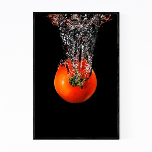 Noir Gallery Abstract Tomato Kitchen Photo Framed Art Print