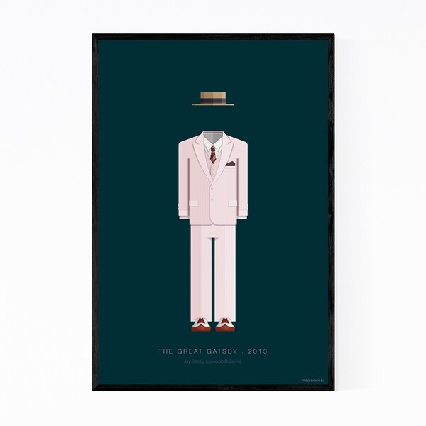 Noir Gallery The Great Gatsby Illustration Framed Art Print