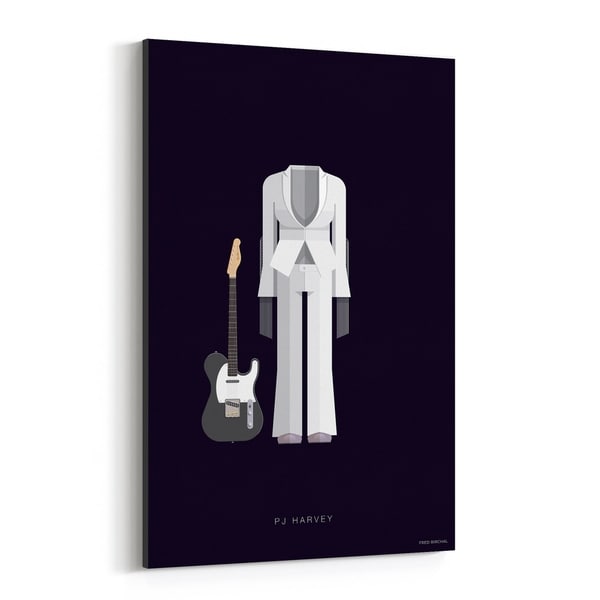 Noir Gallery PJ Harvey Music Illustration Canvas Wall Art Print