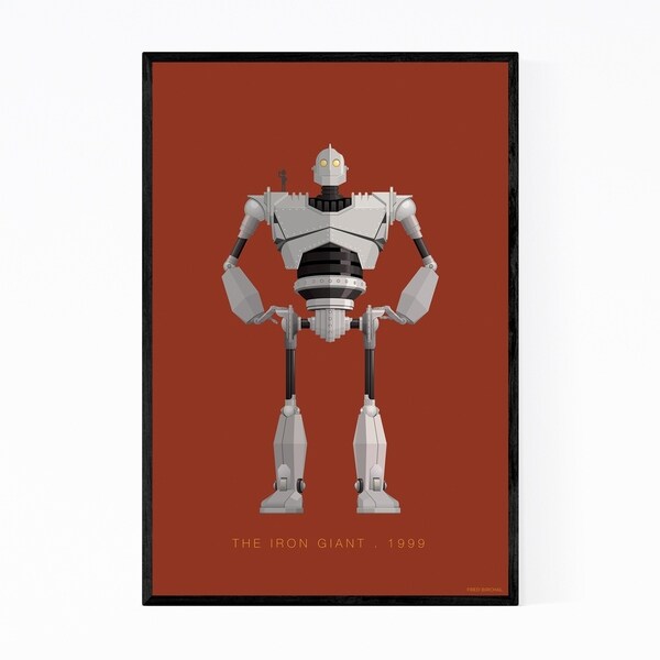 Noir Gallery The Iron Giant Illustration Framed Art Print