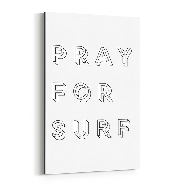 Noir Gallery Beach Minimal Typography Canvas Wall Art Print