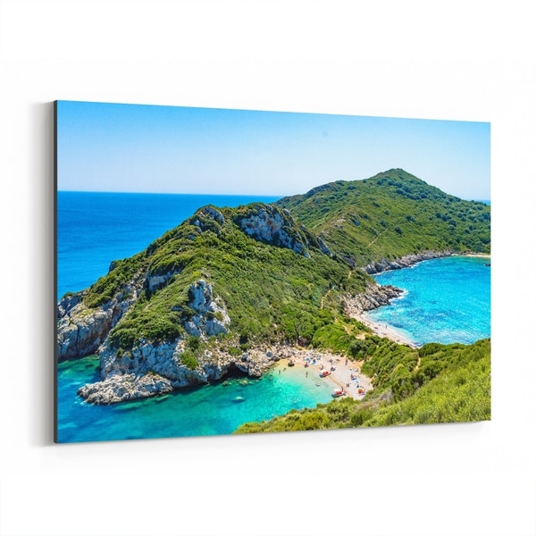 Noir Gallery Kerkyra Greece Beach Nature Photo Canvas Wall Art Print