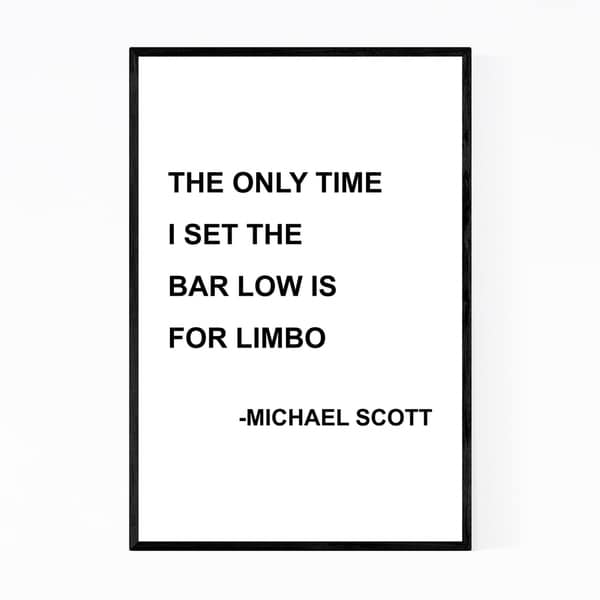 Noir Gallery The Office TV Humor Quote Typography Framed Art Print