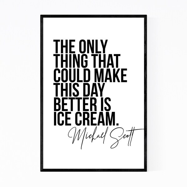 Noir Gallery The Office TV Humor Quote Typography Framed Art Print