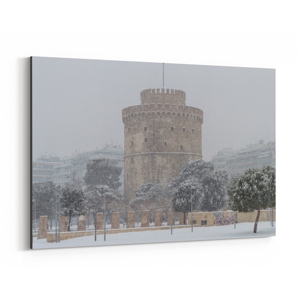 Noir Gallery Thessaloniki Greece Architecture Canvas Wall Art Print