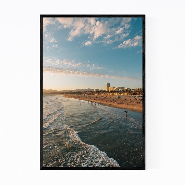 Noir Gallery Santa Monica California Beach Photo Framed Art Print