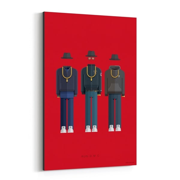 Noir Gallery Run-D.M.C. Music Illustration Canvas Wall Art Print