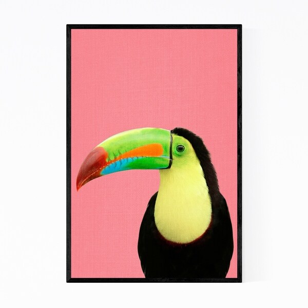 Noir Gallery Birds Animals Parrot Toucan Photo Framed Art Print
