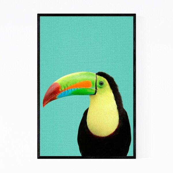 Noir Gallery Birds Animals Parrot Toucan Photo Framed Art Print