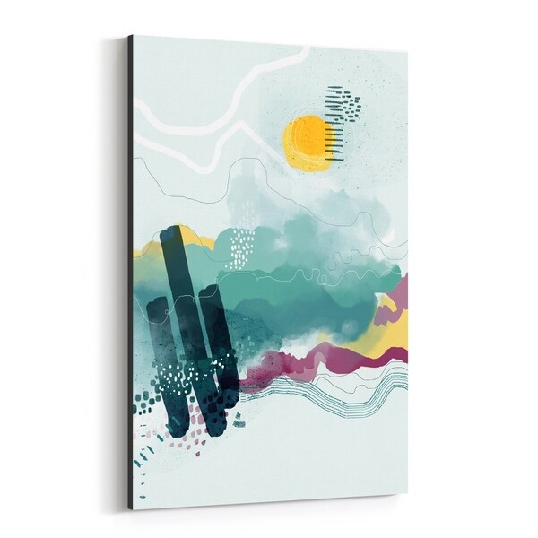 Noir Gallery Abstract Nature Beach Painting Canvas Wall Art Print