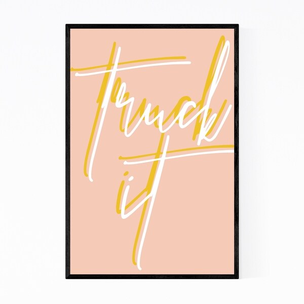Noir Gallery Humor Minimal Typography Framed Art Print