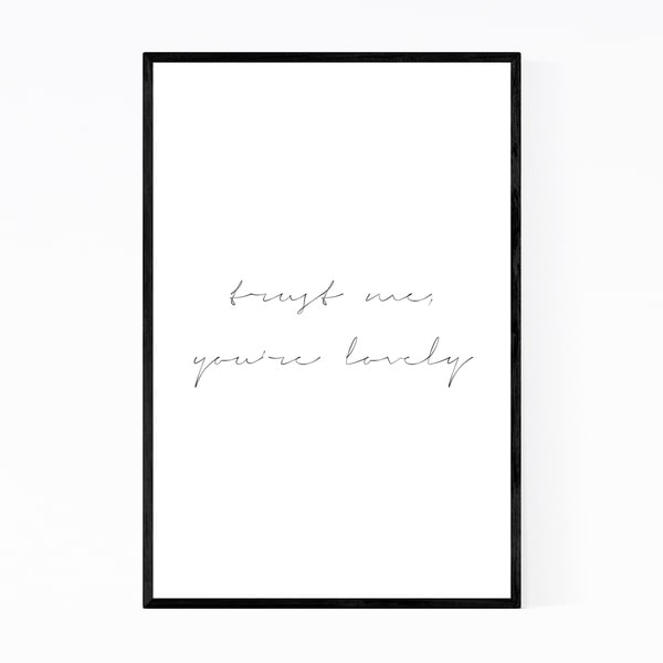 Noir Gallery Motivational Minimal Typography Framed Art Print