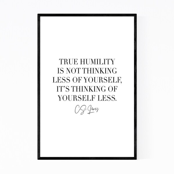 Noir Gallery C.S. Lewis Quote Typography Framed Art Print