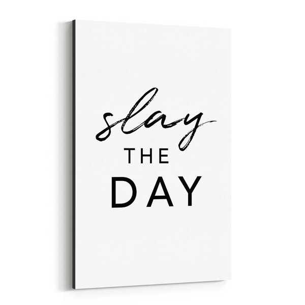 Noir Gallery Motivational Minimal Typography Canvas Wall Art Print