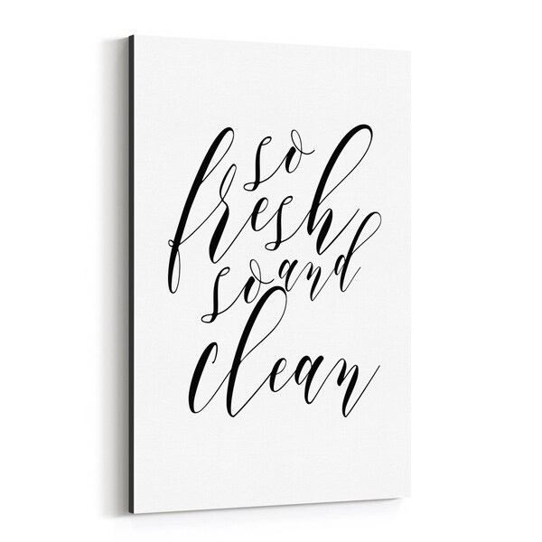 Noir Gallery Fashion Minimal Typography Canvas Wall Art Print
